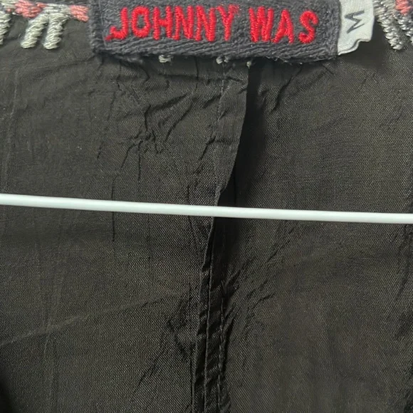 Johnny Was Black Embroidered Tunic M Medium - Picture 4 of 4